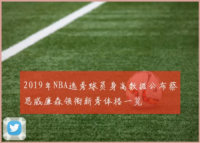 2019年NBA选秀球员身高数据公布蔡恩威廉森领衔新秀体格一览